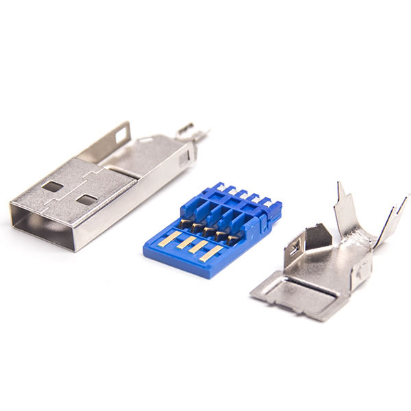 USB 3.0A公焊线三件套