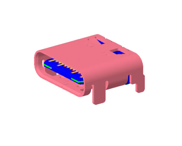 USB TYPE CF 双贴SMT MOLEX 7.9